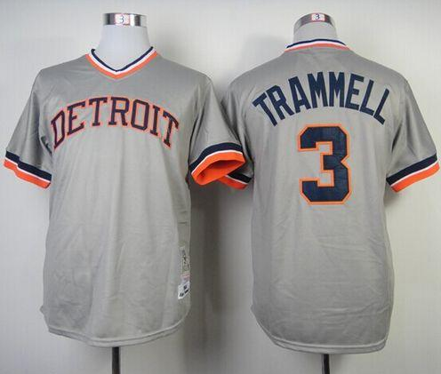 Men's Detroit Tigers Customized Gray Throwback Mitchell and Ness Stitched Baseball Jersey Men's Detroit Tigers Customized Gray Throwback Mitchell and Ness Stitched Baseball Jersey